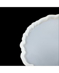 5 ADET - Dalgalı Oval Tepsi - Reçine Epoksi Kalıp - T7