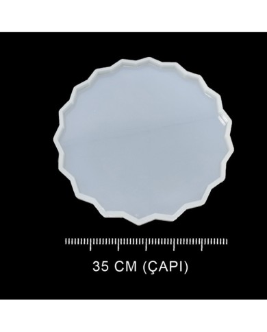 5 ADET Tepsi Güneş - Reçine Epoksi Kalıp - T3