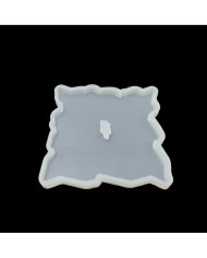 5 ADET Delikli Bardak Altı Reçine Epoksi Kalıp - Kare -B8