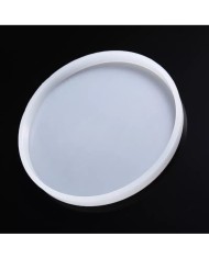 Yuvarlak Bardak Altı Reçine Epoksi Silikon Kalıp - 12,5 x 12,5 cm x 8.5 mm-Kod:1016