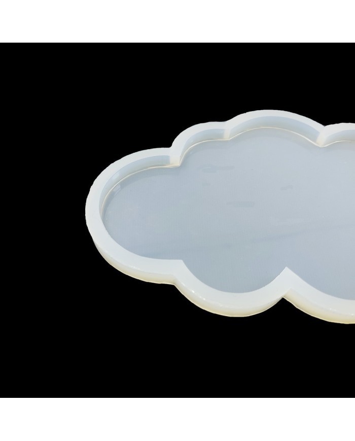 5 ADET Bardak Altı - Reçine Epoksi Kalıp - Bulut - B4