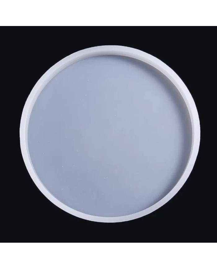 Yuvarlak Bardak Altı Reçine Epoksi Silikon Kalıp - 12,5 x 12,5 cm x 8.5 mm-Kod:1016