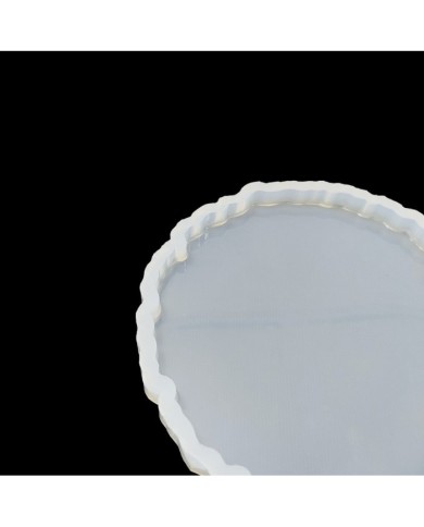 5 Adet Tırtıklı Yuvarlak Bardak Altı - Reçine Epoksi Kalıp - B1