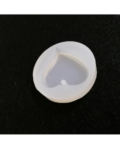 5 Adet Kıvrımlı Delikli Kalp - Reçine Epoksi Kalıp- E7