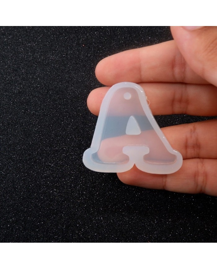 5 Adet - Reçine Epoksi Harf Kalıp -  A