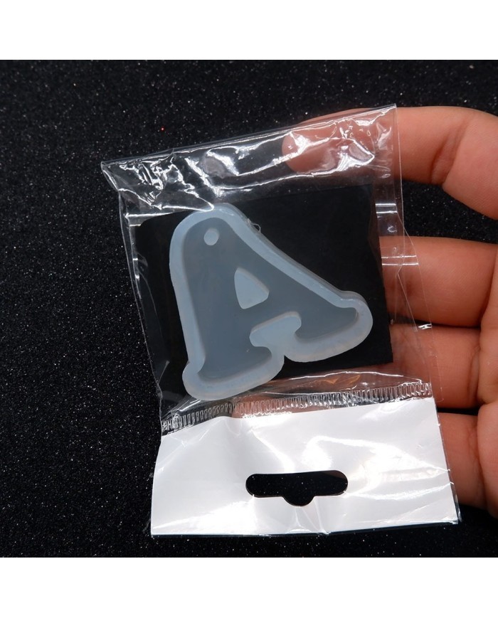 5 Adet - Reçine Epoksi Harf Kalıp -  A