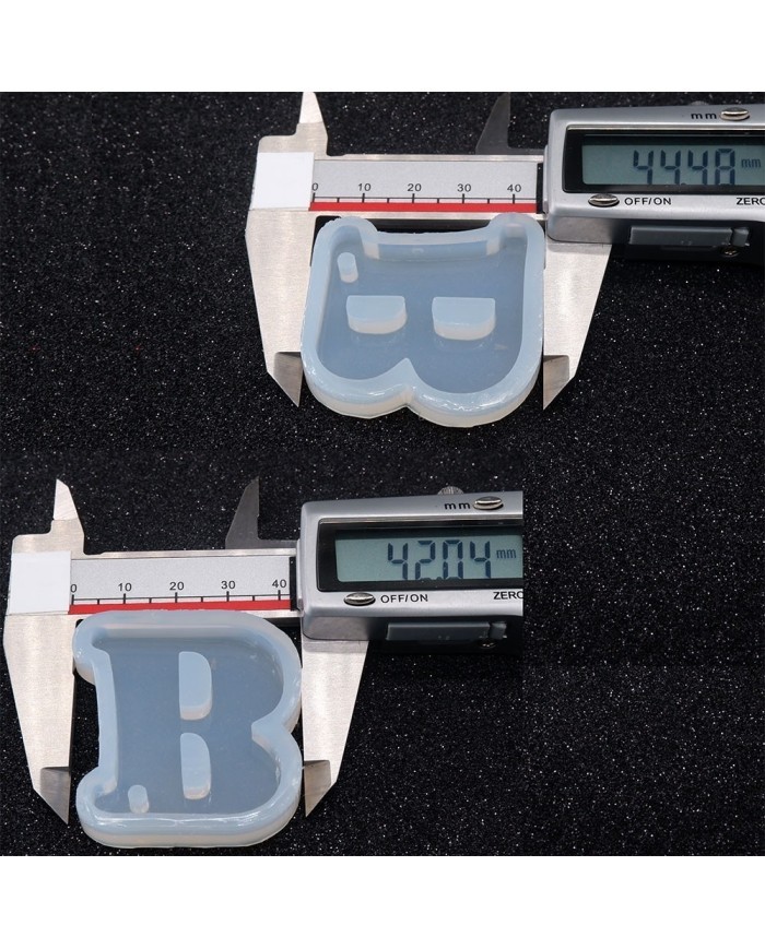 5 Adet Reçine Epoksi Harf Kalıp -  B