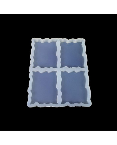 Dörtlü Dalgalı Dikdörtgen Reçine Epoksi Kalıbı - ÇM2