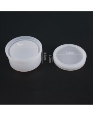 Mumluk ,Yüzüklük, Şekerlik - Kapaklı Kalıp - 8x3.7 cm -Kod:982