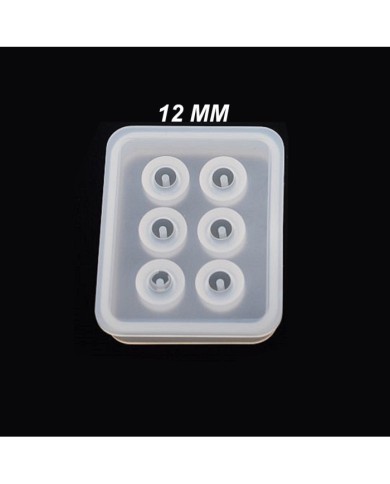 10adet - Reçine  Epoksi silikon Boncuk Kalıbı -12mm-Kod:161