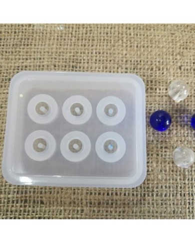 10adet - Reçine  Epoksi silikon Boncuk Kalıbı -12mm-Kod:161