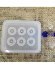 10adet - Reçine  Epoksi silikon Boncuk Kalıbı -12mm-Kod:161