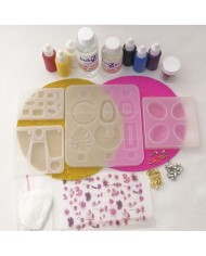 Reçine Epoksi Kolye Seti - (150ml reçine) - 212,82,126,127