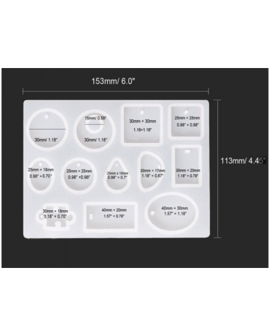 EPOKSİ REÇİNE ÇOKLU TAKI SİLİKON KALIP - 218