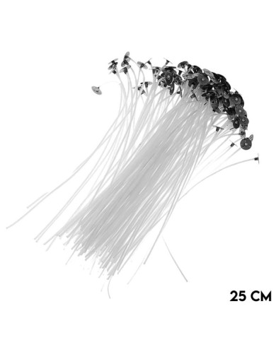 Mum Fitili Hazır Kopçalı 25 cm - 50 Adet
