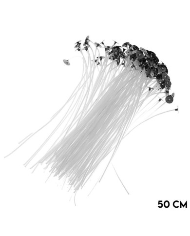 Mum Fitili Hazır Kopçalı 50 cm - 100 Adet