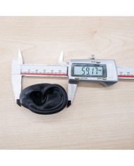 Silikon Kulak  Sol 25 Adet Beyaz  - Takı ve Bijuteri Küpe  Mankeni