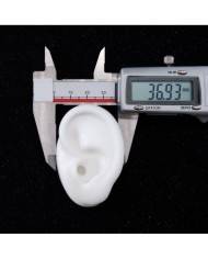 Silikon Kulak  Sol 25 Adet Beyaz  - Takı ve Bijuteri Küpe  Mankeni