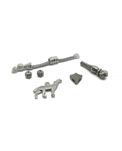 Tesbih Seti Gümüş Bozkurt Model - 1 Set