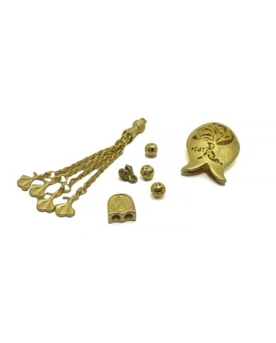 Tesbih Seti Gold Orkide Figürü Model - 1 Set