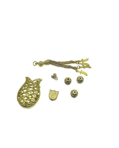 Tesbih Seti Gold Orkide Figürü Model - 1 Set