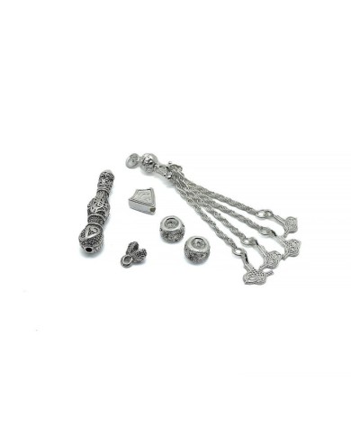 Tesbih Seti Gümüş Ay Yıldız Model - 1 Set