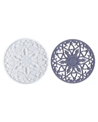 Bardak Altı Reçine Epoksi Kalıp - Nihale -  Çiçek Motifli - 1005