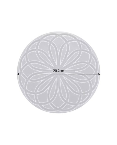 Bardak Altı Reçine Epoksi Kalıp - Nihale - İç İçe Halkalar - 1004