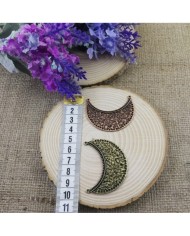 Kolye Ucu - Eskitme Hilal - Antik Sarı