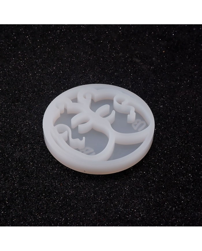 Reçine Epoksi Kalıp - Kolye Küpe Ucu Yüz Motifi -Kod:988