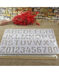 5 Adet Harf Reçine Epoksi Kalıbı -Kod:220