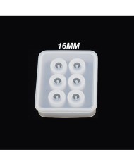 16 mm Yuvarlak Boncuk Tesbih Reçine Silikon Kalıbı -Kod:249