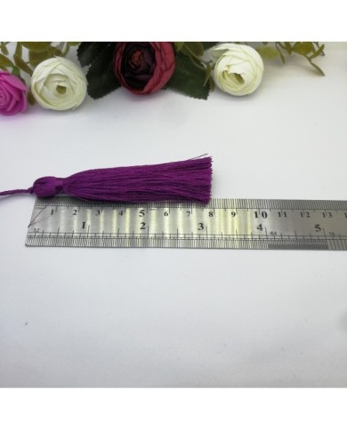 10 Adet - 7-8 cm İpek Püskül - mürdüm