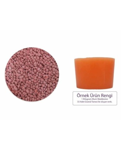 Turuncu Mum Boyası 5 GR - Granül Mum Boyası