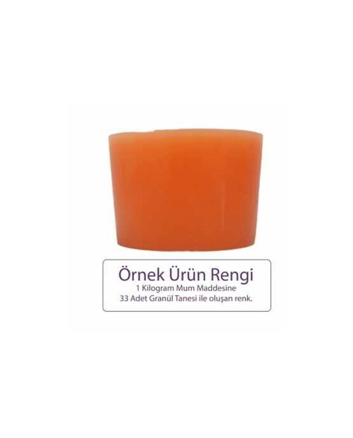 Turuncu Mum Boyası 5 GR - Granül Mum Boyası