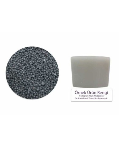 Gri Mum Boyası 5 GR - Granül Mum Boyası