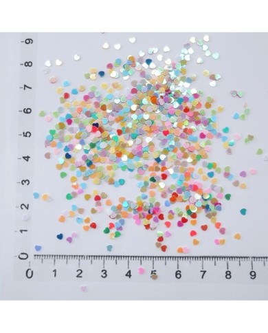 Mini Kalp Renkli Pul Paketi - 5 gram - Epoksi Süsleme Pulu - 5mm