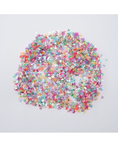 Mini Kelebek Renkli Pul Paketi - 5 gram - Epoksi Süsleme Pulu - 5mm