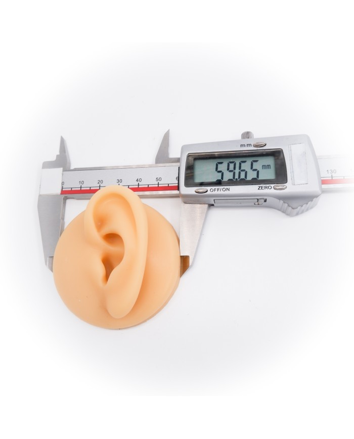 Silikon Kulak Ten Renk Sol 25 Adet - Takı ve Bijuteri Küpe Mankeni