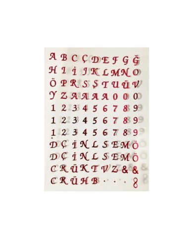 Epoksi Asetat  Harf - 5'li Karışı Set