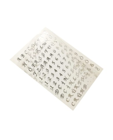 Epoksi Asetat  Harf - Gümüş - 5 Adet