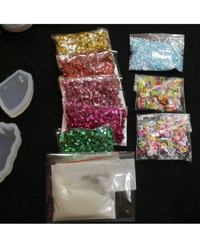 Anahtarlık ve Takı Reçine Epoksi Seti - Boya Seçmeli  - A06