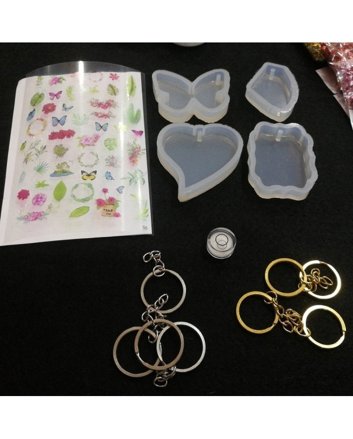 Anahtarlık ve Takı Reçine Epoksi Seti - Boya Seçmeli  - A06