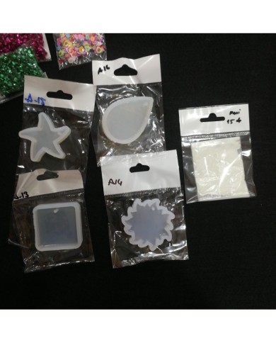 Anahtarlık ve Takı Reçine Epoksi Seti - Boya Seçmeli  - A07