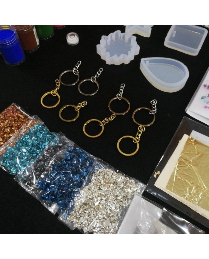 Anahtarlık ve Takı Reçine Epoksi Seti - Boya Seçmeli  - A08