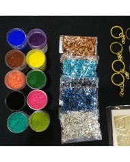 Anahtarlık ve Takı Reçine Epoksi Seti - Boya Seçmeli  - A09