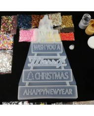 Yılbaşı Süsleme Reçine Epoksi Seti - Boya Seçmeli  - A128