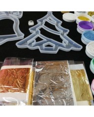 Yılbaşı Süsleme Reçine Epoksi Seti - Boya Seçmeli  - A130