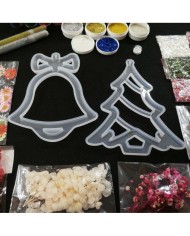 Yılbaşı Süsleme Reçine Epoksi Seti - Boya Seçmeli  - A131