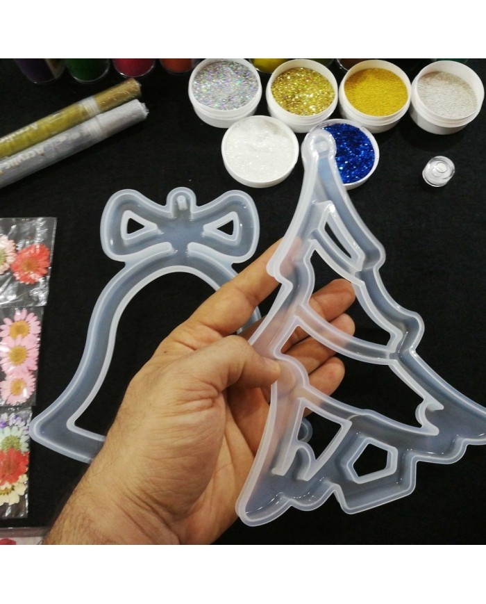 Yılbaşı Süsleme Reçine Epoksi Seti - Boya Seçmeli  - A131